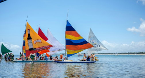 a-group-of-people-on-small-boats-in-the-water.jpg a group of people on small boats in the water